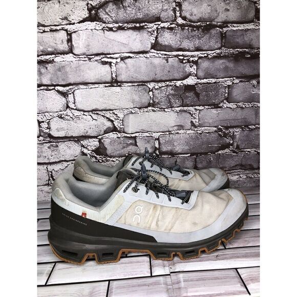On Cloud Cloudventure Glacier Thorn Gray Orange Trail Running Shoes Men Sz 12M main image 10